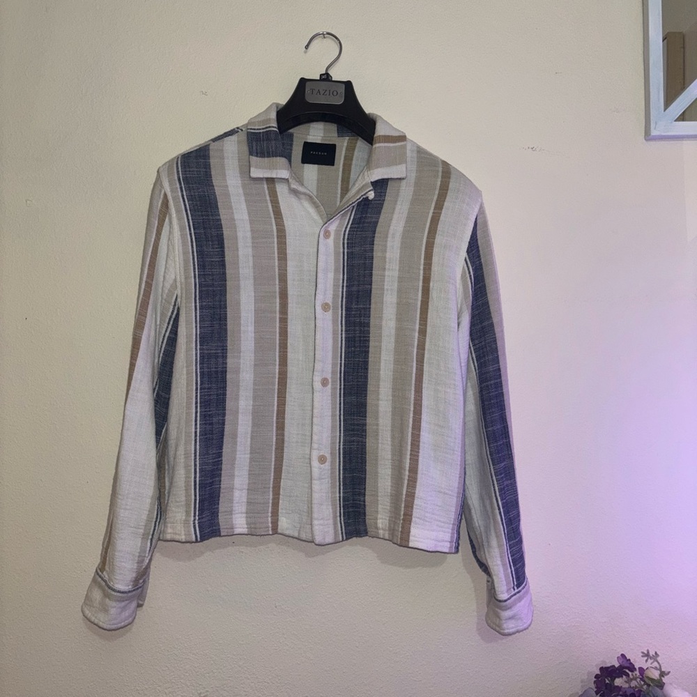 PacSun Multicolor Striped Casual Button Down Shirt